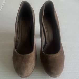 Seed Femme Brown Suede Pumps